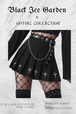 Y2K Gothic Witch Style Tennis Skirt Punk Rock Dress