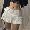Y2K Harajuku Style Low Waist Mini Cargo Skirt