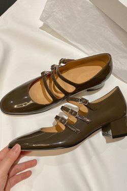 Y2K High Heel Mary Jane Shoes - Spring Fashion Brand Design