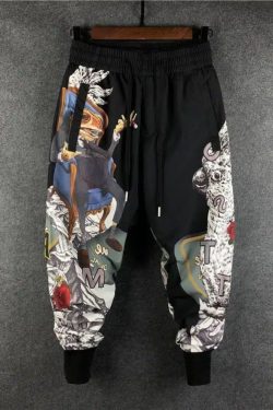 Y2K Japanese Patchwork Cargo Pants - Unisex Gothic Harajuku Harem