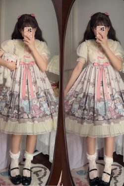 Y2K Kawaii Lolita Fairy Dress - Women's Cosplay Princess Fashion