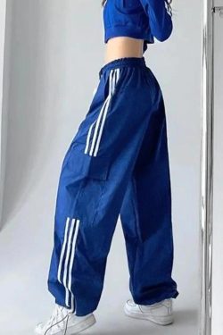 Y2K Korean Streetwear Baggy Cargo Pants for Women