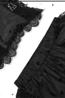 Y2K Lace Ruffled Skirt - High Waist, Elegant Court Style