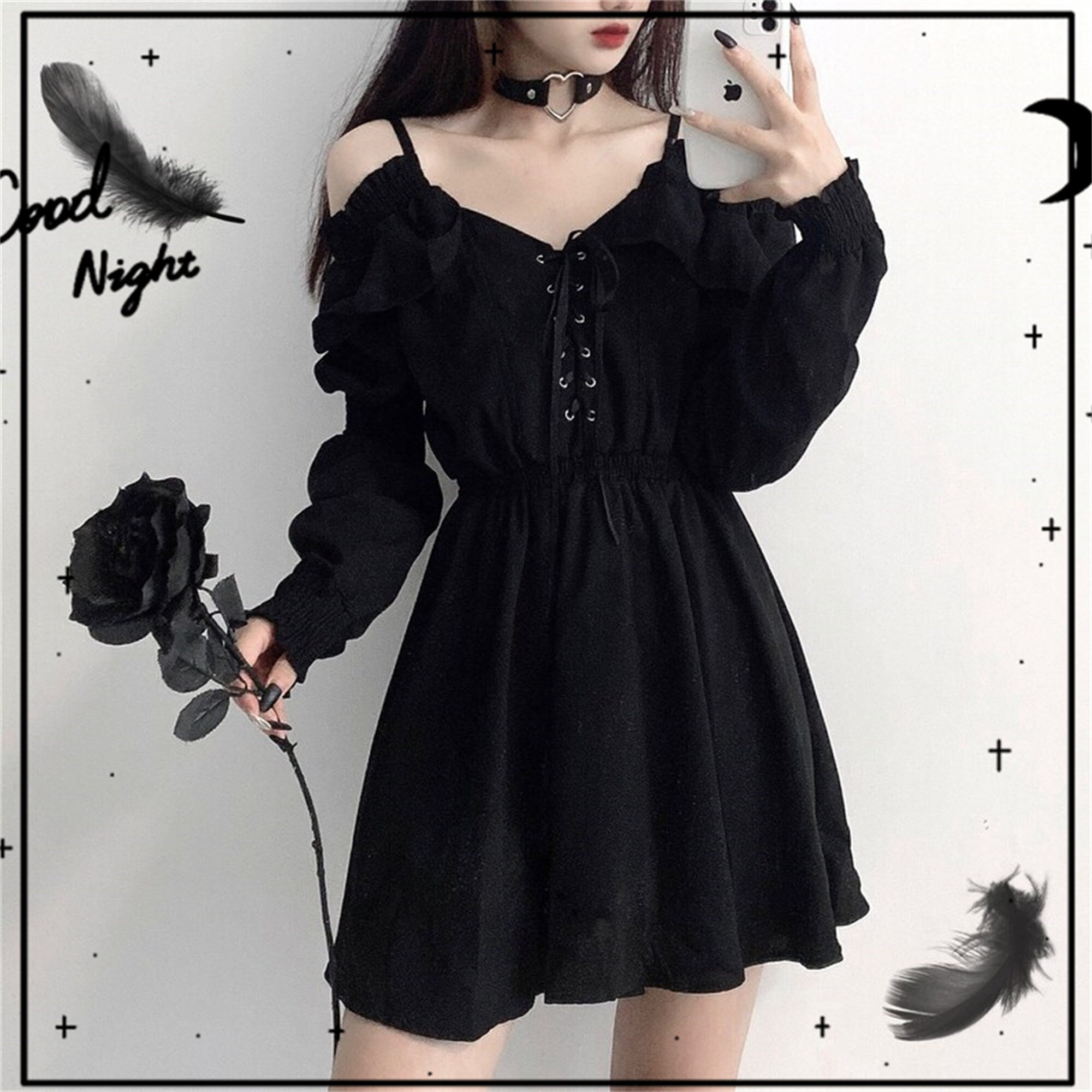 Y2K Lace Up Dress - Trendy Fashion for the Modern Woman