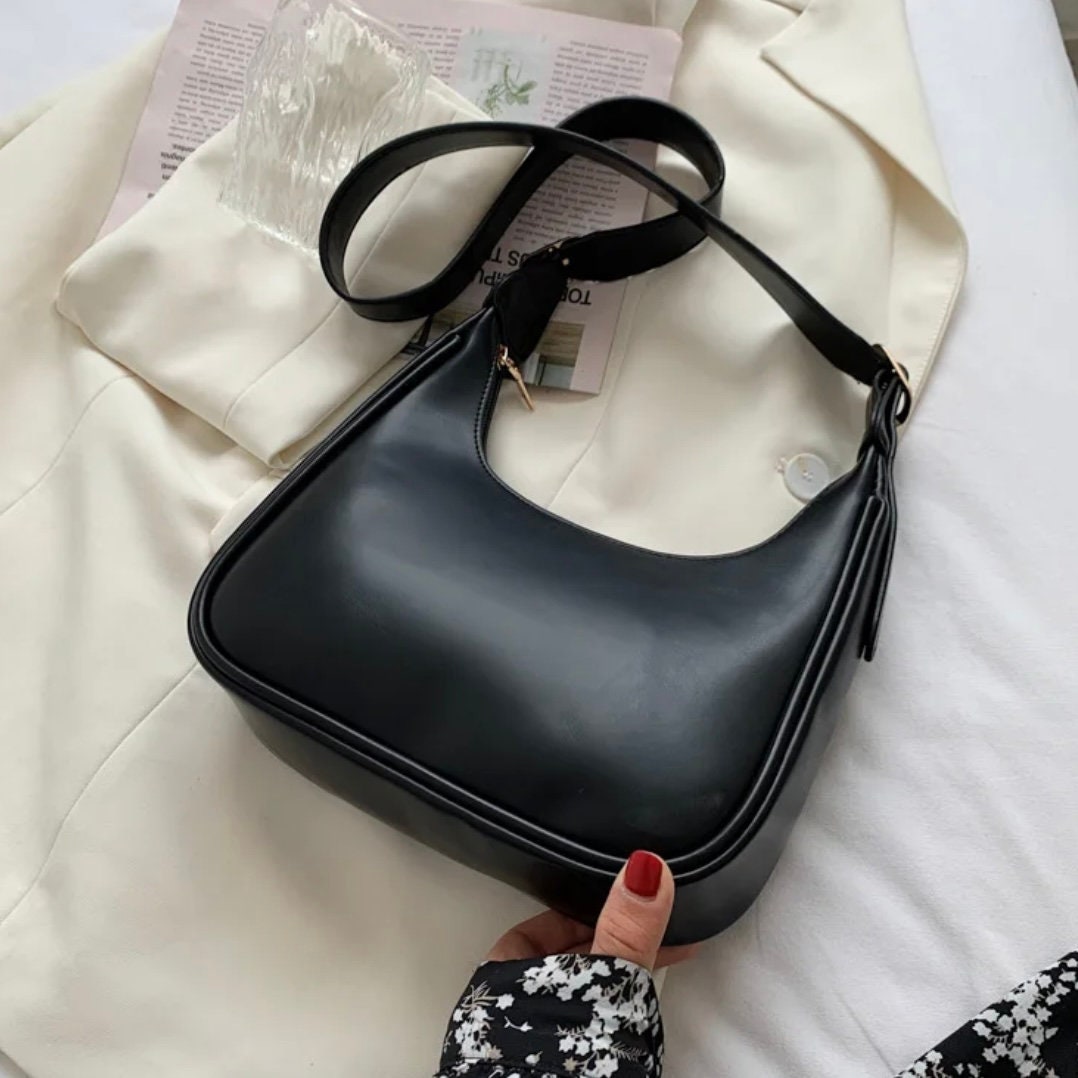 Y2K Leather Crossbody Bag - Luxury Designer Handbag for Women
