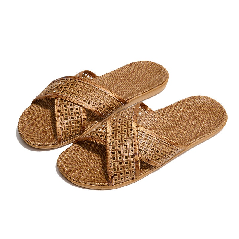 Y2K Linen Flat Sandals - Lightweight Non-Slip Plus Size