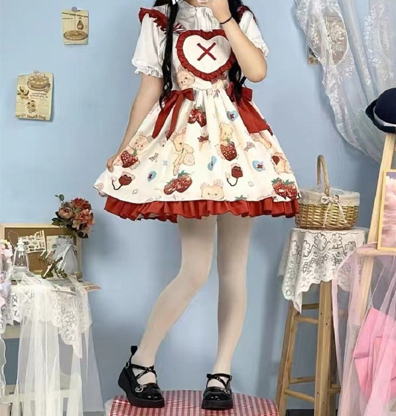 Y2K Lolita Dress Women's Sleeveless Fairy Style