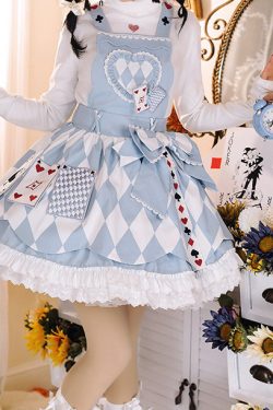 Y2K Lolita Gothic Dress - Blue Women's JSK Dress