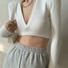 Y2K Long-Sleeve Crop Top - Trendy Fashion for Women