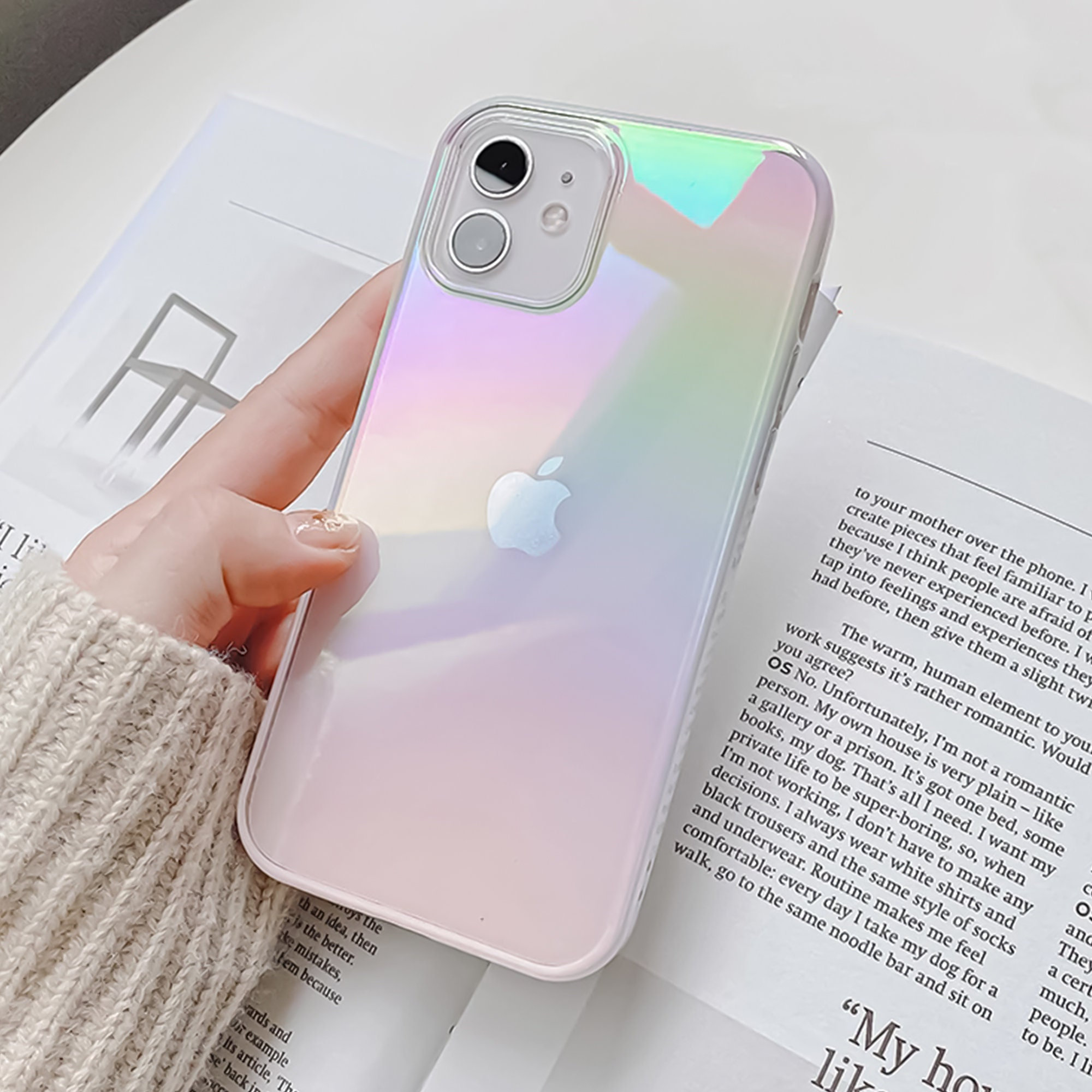 Y2K Luxury Electroplating Rainbow iPhone Case