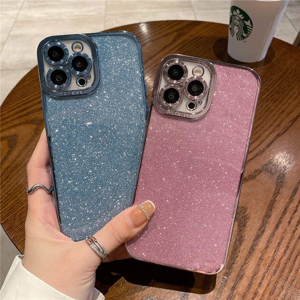 Y2K Luxury Glitter Phone Case for iPhone 14 13 12 11 Pro Max