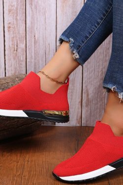Y2K Metallic Slip On Sneakers with Heel Clip - Women's Fashion