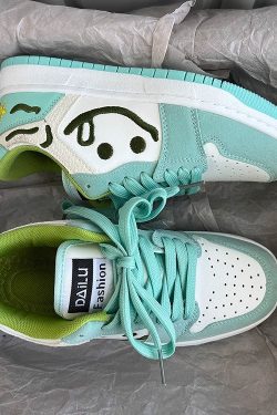 Y2K Mint Green Platform Sneakers - Unisex Adult Shoes