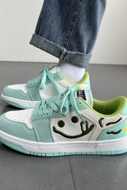 Y2K Mint Green Platform Sneakers - Unisex Adult Shoes