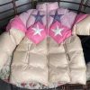 Y2K OverSized Star Pattern Puffer Jacket - Winter Fashion