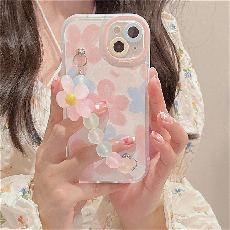 Y2K Pastel Flower Bracelet Style iPhone Case