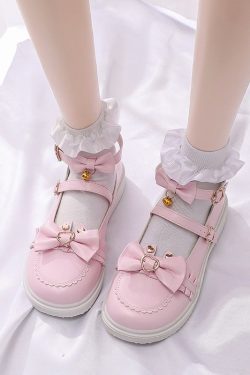 Y2K Pink Platform Mary Jane Lolita Cosplay Shoes