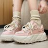 Y2K Pink Platform Sneakers - Women's Flat Tennis Shoes