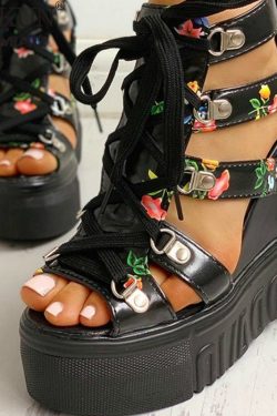 Y2K Platform Sandals - High Heels - Casual Shoes