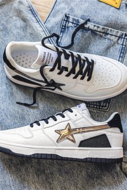 Y2K Platform Sneakers White - BAPE Shoes Trendy
