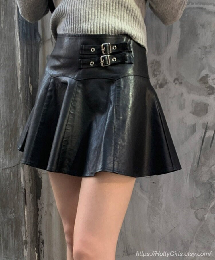 Y2K Pleated High-Waist Mini Skirt - Korean Style