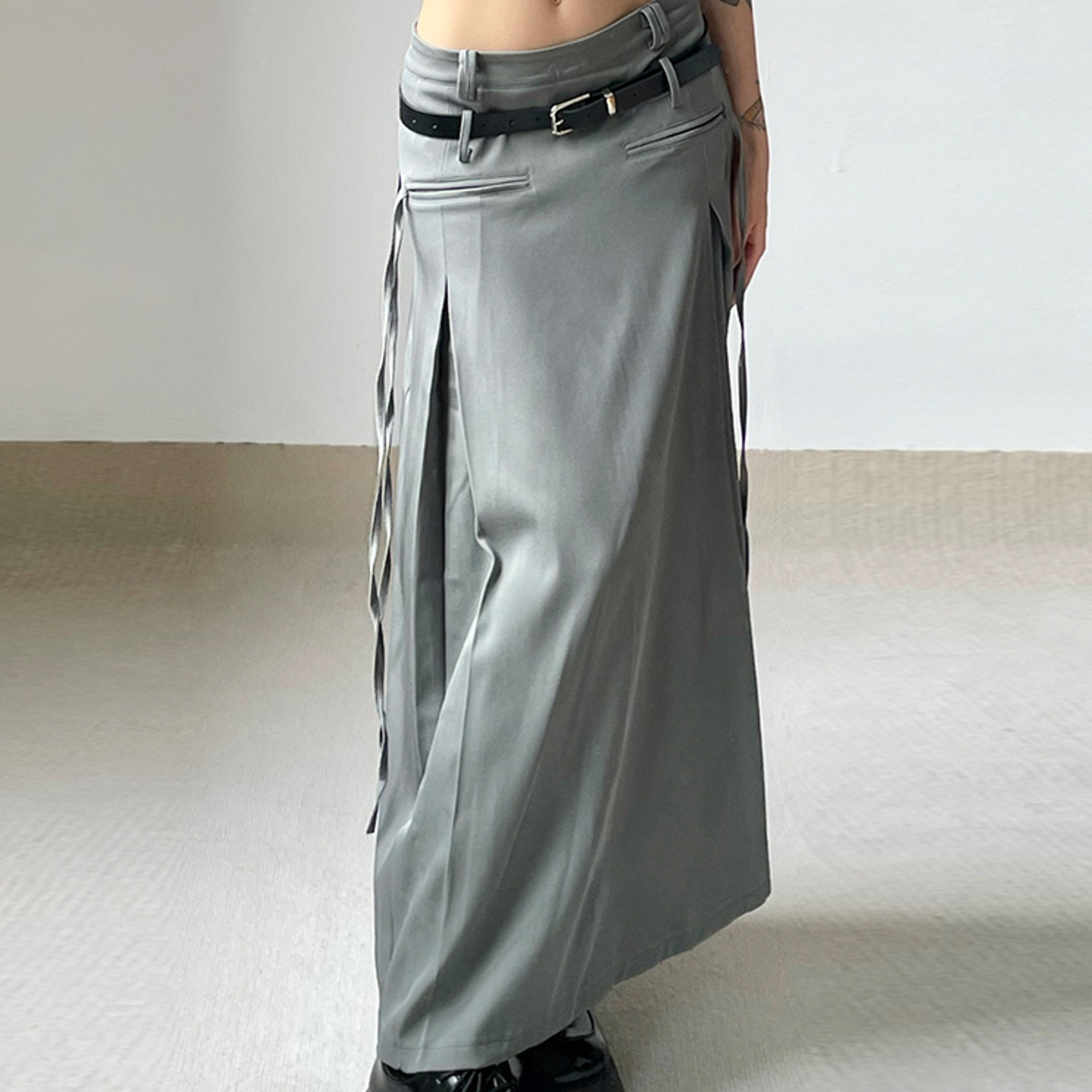 Y2K Pleated Maxi Skirt - Trendy Fashion for the Y2K Clothing Niche