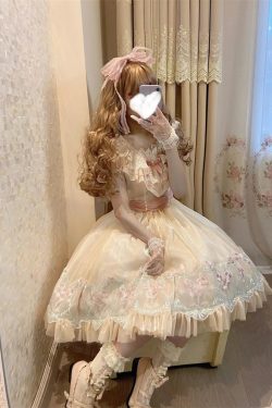 Y2K Princess Lace Lolita Dress - Classic Backless, Embroidery, Bow