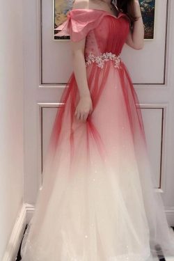 Y2K Red Lolita Gradient Dream Dress for Evening Party or Wedding