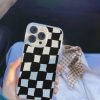 Y2K Retro Checkered Clear Case for iPhone 14 Pro Max