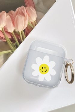 Y2K Smiley Flower AirPods Pro Case - Kawaii Daisy Design