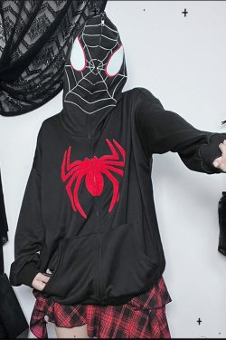 Y2K Spider Man Gothic Grunge Halloween Role-playing Hoodies