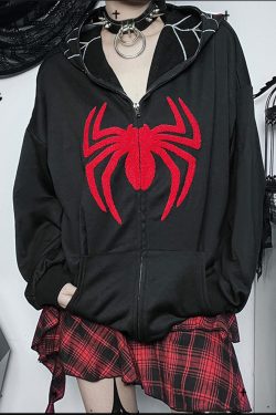 Y2K Spider Man Gothic Grunge Halloween Role-playing Hoodies