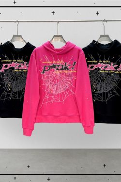 Y2K Spider Web Hoodie - Gothic Punk Loose Fit