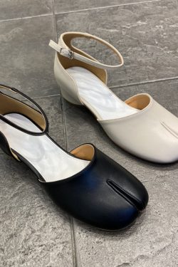 Y2K Split Toe Tabi Sandals - Women's Slippers with 3-6cm Heels