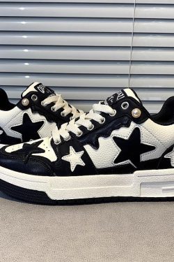 Y2K Star Platform Sneakers - Harajuku Kawaii Unisex Shoes