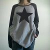 Y2K Star Print OverSized T-Shirt - Retro Streetwear