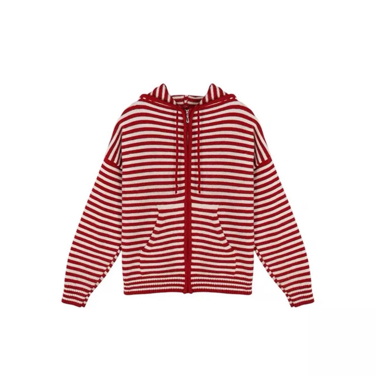 Y2K Striped Knit Jacket - Trendy Fashion for Y2K Clothing