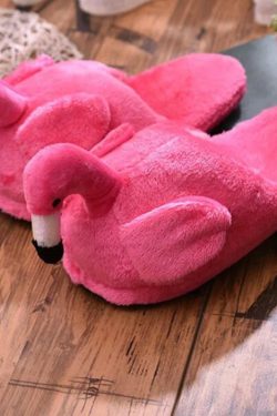 Y2K Style Flamingo House Slippers for Comfort & Fashion