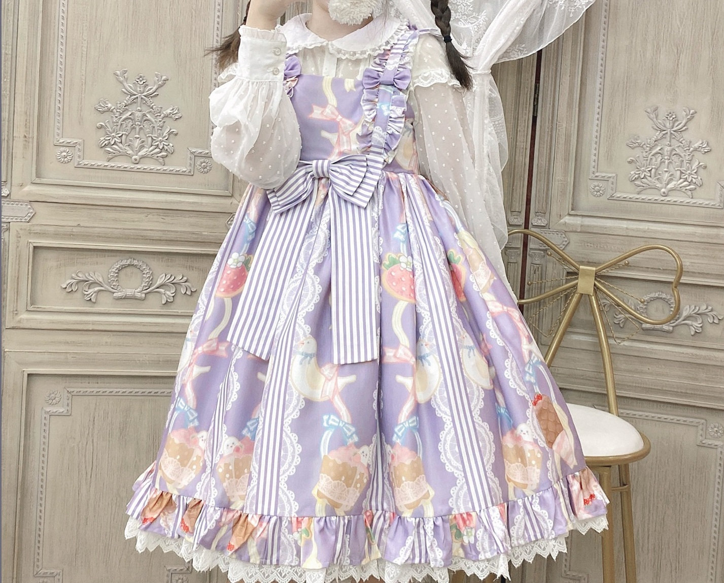 Y2K Summer Fairy Princess Lolita Dress Long-Sleeved