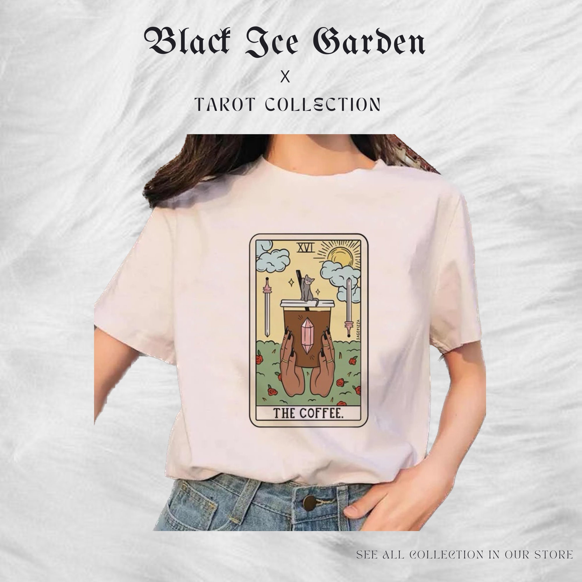 Y2K Tarot Card Deck T-Shirt - Gothic Wiccan Clothing