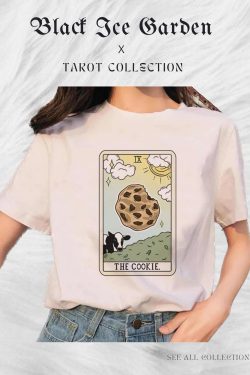 Y2K Tarot Cards Witch T-Shirt - Gothic Aesthetic Women's Clothing
