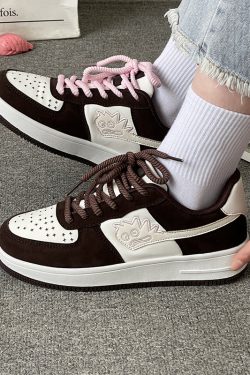 Y2K Trendy Bapesta Brown Sneakers Travis Scott Style