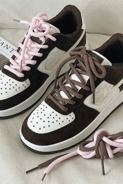 Y2K Trendy Bapesta Brown Sneakers Travis Scott Style