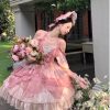 Y2K Tulle Lolita Dresses with Bow - Princess Harajuku Slip Dresses