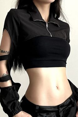 Y2K Turtleneck Crop Top - Trendy Fashion for Women