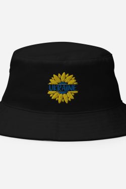 Y2K Ukrainian Sunflower Embroidery Bucket Hat