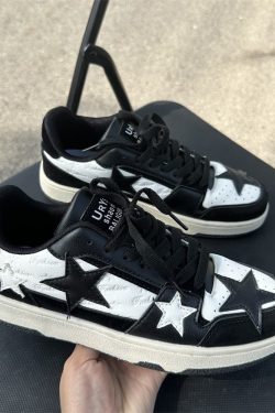 Y2K Unisex Star Platform Vintage Harajuku Sneakers