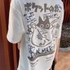 Y2K Unisex Streetwear Cat T-Shirt - Kawaii Style, Teenage Girl Gift