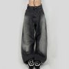 Y2K Vintage High Waist Denim Cargo Pants - Streetwear Mom Jeans