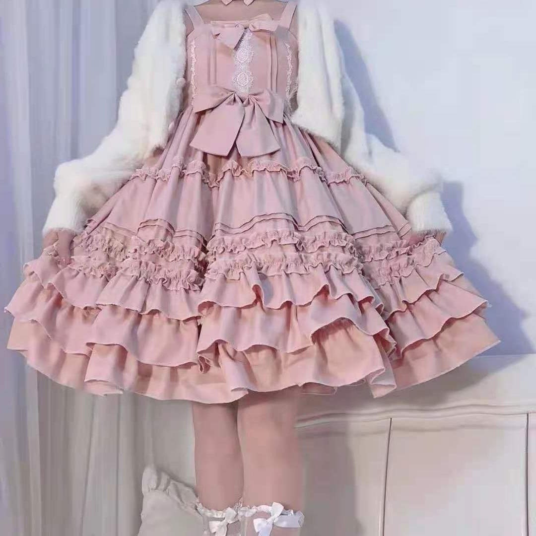 Y2K Vintage Lolita Dress | Cute & Sweet Women's Kawaii JSK Dress